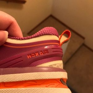 Hoka Shoes (Size 9) Purple & Orange